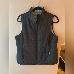 Natural Reflections Black zip-up vest